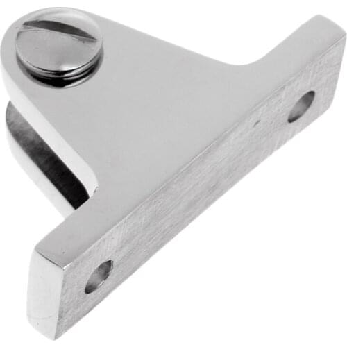 Polished 316 Stainless Steel Deck Hinge Angle Side Mount Plate With Bolt