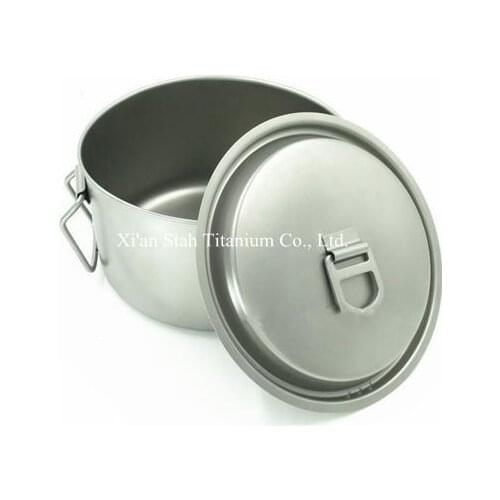 Full Pure Titanium Kitchen Stewpot Saucepan Saucepot Pot D200ml* H120mm Volume 3.6L Light Weight 430g/pc Healthy Anti-corrosive