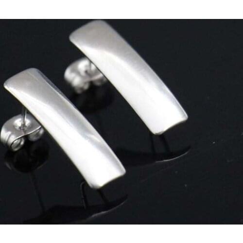 New style 50pcs/lot stainless steel ear stud pin diy stud earrings findings & components