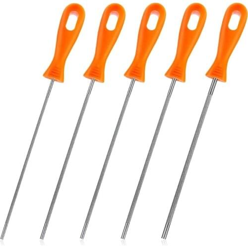 Chainsaw Chain Sharpening File Rod Round Steel Sharpener for Woodworking Hand Tools 264D