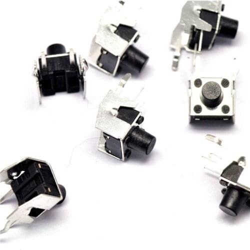 With Bracket Horizontal Touch Switch Micro Switch Button 6*6*7mm Copper Foot Button Jog