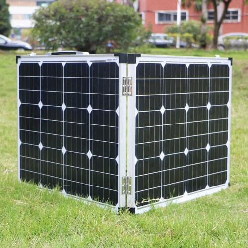 Dokio 100W (2Pcs x 50W) Foldable Solar Panel China Mono pannello solare usb Controller Solar Battery Cell/Module/System Charger