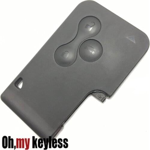 Replacement key case for renault megane 3 button smart remote control key shell fob cover