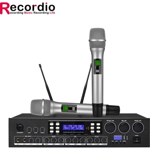 GAW-L900 Professional Karaoke Microphone 625W*2 Powerful Power Amplifier 3 In 1 Set For Family Party Karaoke Stage