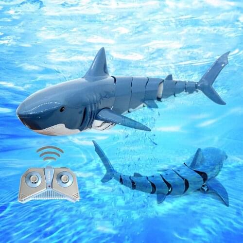 Funny RC Shark Toy Remote Control Animals Robots Bath Tub Pool Electric Toys for Kids Boys Children Cool Stuff Sharks Submarine