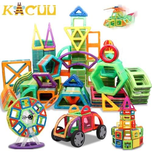 1 pcs Big Size Magnetic Blocks DIY Building Single Bricks Parts Accessory Construct Magnet Model Educational Toys For Children