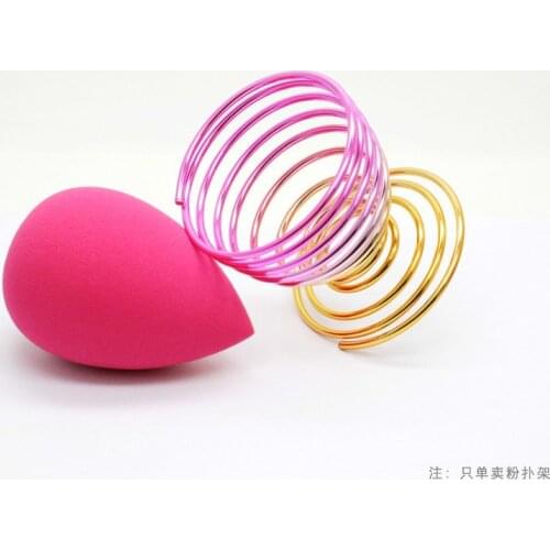 1pc Metal Makeup Sponge Holder Makeup Puff Rack Blender Storage Rack Sponge Drying Stand Holder Makeup Brushes Puff Drying Tool