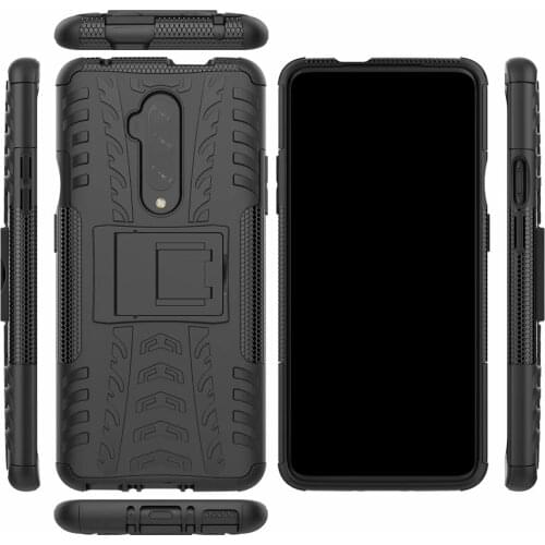 100pcs/Lot 2 In 1 Comb Armor Kickstand Hybrid Impact Resistant Armor Case For Oneplus 9R 9 Nord N10 N100 8 8T 7T 7 6T Pro 5G