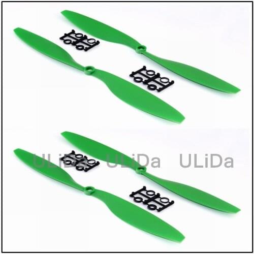 2 Pairs/4Pcs 10x4.5" 1045 CW CCW Nylon Propeller For Hex rotor Hexa Multi Copter