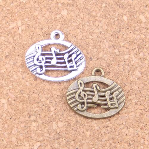 20pcs Charms musical disc 20x17mm Antique Pendants,Vintage Tibetan Silver Jewelry,DIY for bracelet necklace