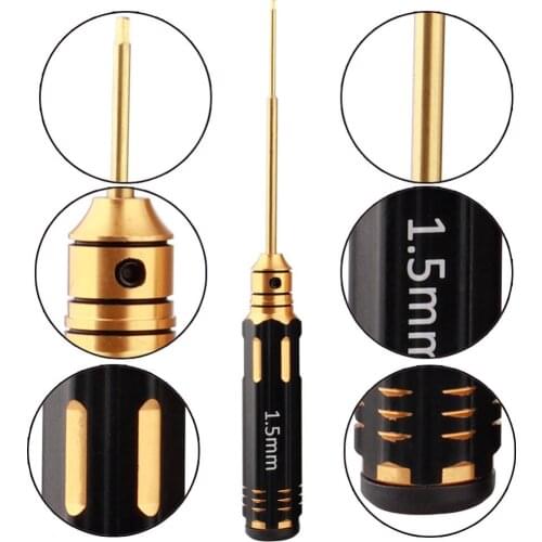 4PCS Phillips Screwdriver Cross Set 1.5mm 2.0mm 2.5mm 3.0mm Screw Driver Non-slip Titanium Plating Process Repairing Tool
