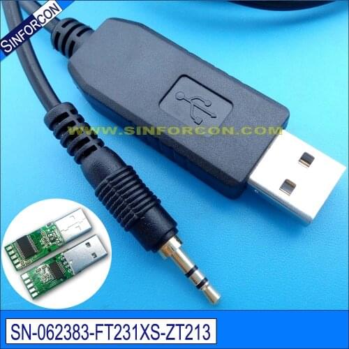 Sinforcon win8 win10 ftdi ft231 usb rs232 adapter with 2.5mm audio jack