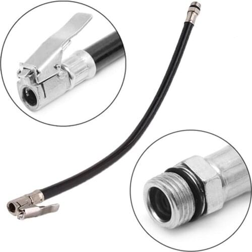 Auto Tire Fast Inflator Self-Locking Black Tube Hose Adapter Car Air Rubber Hose Lock On Clip For Twist