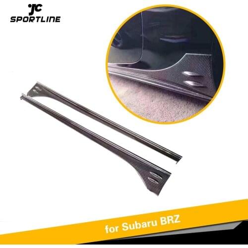 Carbon Fiber Side Skirts Extensions Lips For Mercedes-Benz E C S A Class AMG E43 E63 C43 C63 AMG Exaust Side Skirts