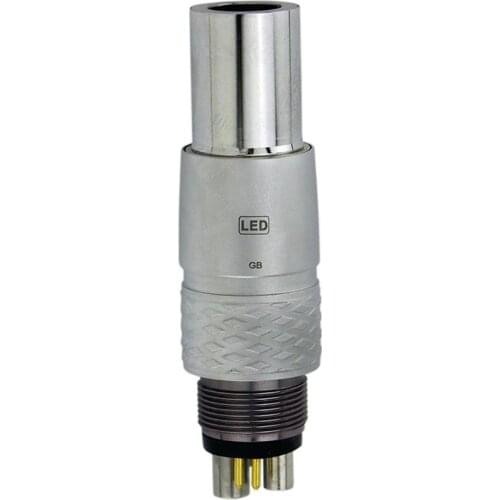 COXO Dental Connector Quick Coupler Dental 6Holes Optical Quick Coupling for Dental Handpiece Air Turbine CX229-GN YUSENDENT