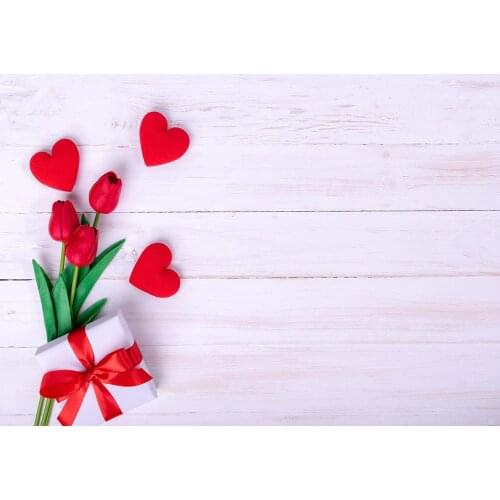 Heart-shaped flower gift valentines Day holiday photo background photo background