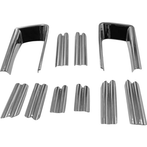 For Toyota Alphard 30 Series Front Bumper Trim Protector Strip Fog Lamp Fog Light Garnish Strip Chrome Decorative Strip