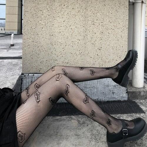 Gothic Tights Sexy Cosplay Costume Fishnet Stockings Nylon Thigh High Pantyhose Plus Size Women Gift for Girlfriend Dropshipping
