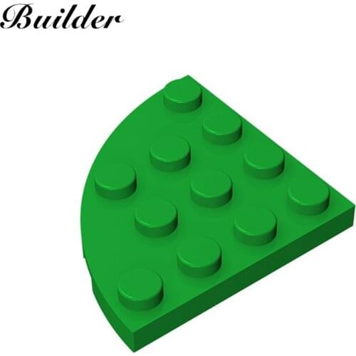 Little Builder Building Blocks Technological DIY Bricks 4x4 Round arc Wedge Plate MOC Educational Compatible Children Toys 30565