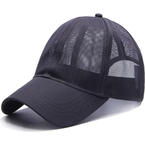 Summer Men Women Baseball Cap, Outdoor Relaxation Mesh Cap ,Sport Breathable Large Head Dad Hats 60-65cm
