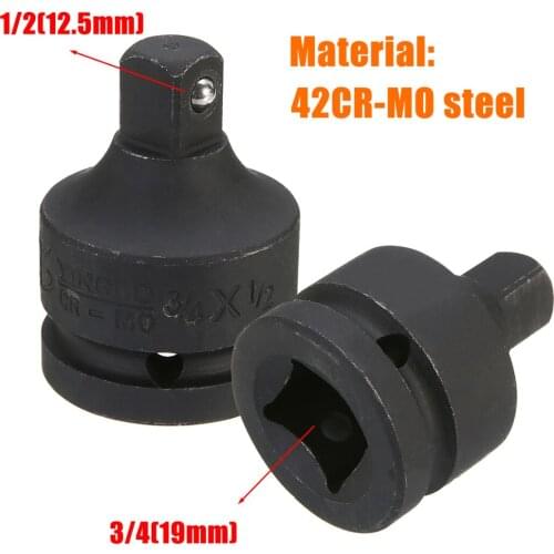 Mayitr 3/4'' Female to 1/2'' Male Drive Socket Ratchet Reducer Impact Adapter Converter Air Impact Tool For Construction Work