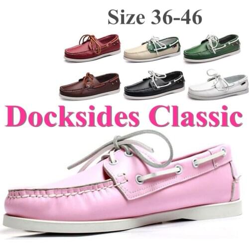 Genuine Leather Men Women Casual Shoes Tassel Boat Shoes Classic Loafers Lace Up Moccasins Driving Shoes England Flats X078