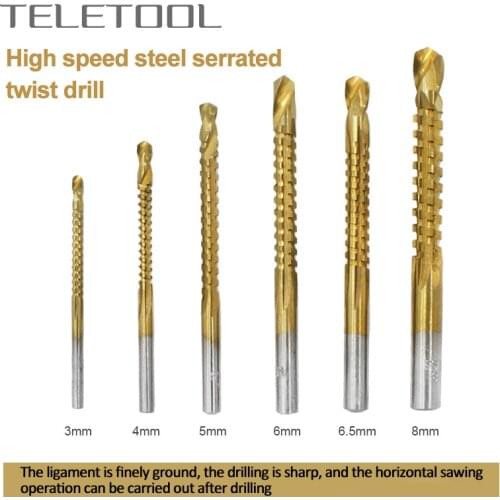 3-8MM Cobalt Drill Bit Set HSS Spiral Screw Metric Composite Tap Drill Bit Tap for Metal Wood Twist Drill Bit Set