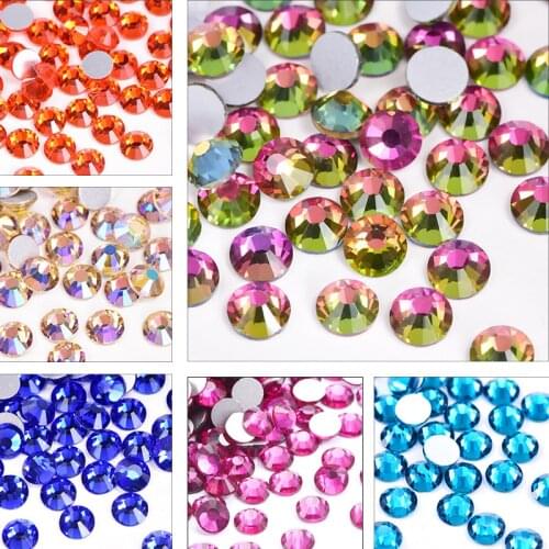 2021 New Flatback Mixed Size DIY Nails Rhinestones Art Decoration 3D Colorful Shiny Crystal Stones Gems Manicure Accessories