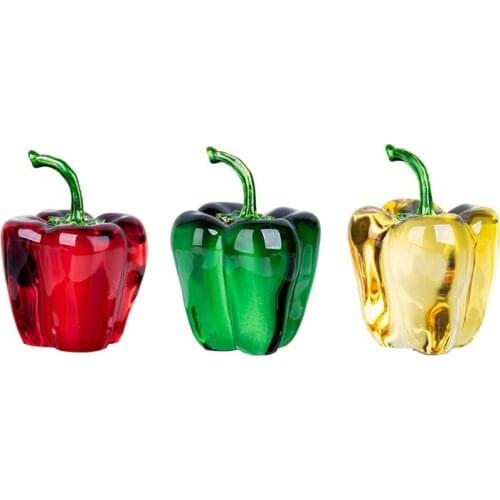 New Simulation Crystal Desktop Decoration Color Pepper Fashion Home Decoration Living Room Accessories