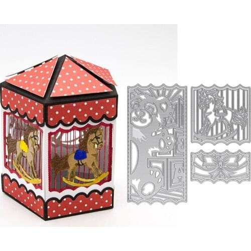 Dimensional Gift Box Frame Metal Cutting Dies Stencils For DIY Scrapbooking Decoration Embossing Supplier Cards Craft Die Cut