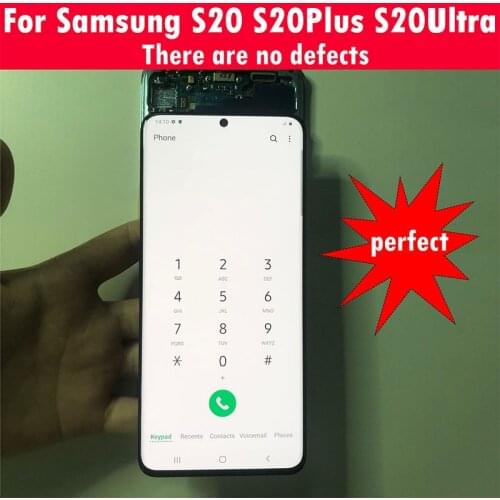 Original new lcd For Samsung Galaxy S20 G980F S20 Plus S20 Ultra G988F LCD With Frame Display Touch Screen Digitizer
