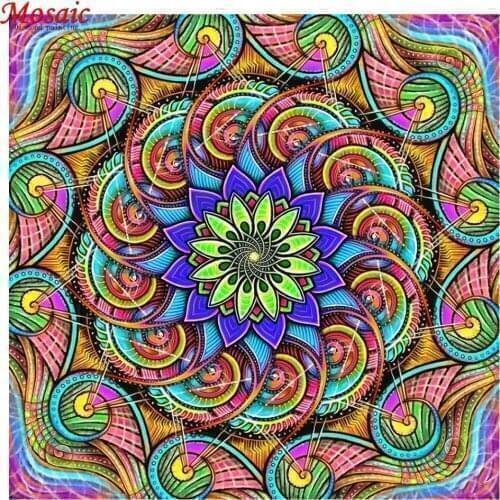 Full Square/Round Diamond Painting mandala 5D DIY Diamond Embroidery flower Art religious series Decor