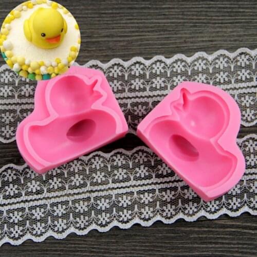 3D Duck silicone fandont mold Silica gel moulds crowns Chocolate molds candy mould wedding cake decorating tools M168