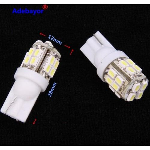 100XT10 DC12v 194 W5W 20 SMD LED 3014 3020 Auto Led Wedge Lights License Plate Bulbs Turn Signal Marker Lamps 1206 Dome Adebayor