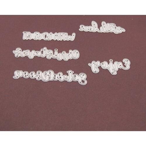 Reunion Words Metal Cutting Dies Scrapbooking Craft Mold Cut Die Stencil Handmade Paper Card Make Template