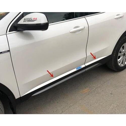 For Haval H4 2018-2019 High-quality stainless steel Body Decoration strip Anti-Rub protection Decoration Car styling