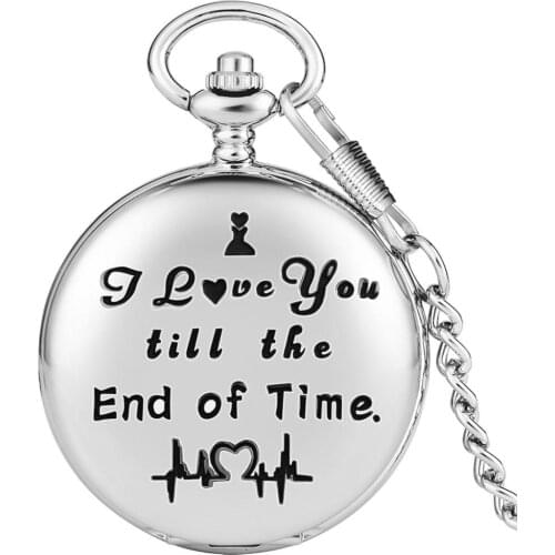 Ladies Simple Silver Quartz Pocket Watch Mens Practical Alloy Pocket Watch Teen Roman Numeral Dial Thick Chain Pendant Watch