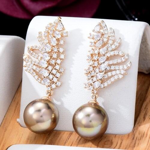GODKI Trendy Heart DISCO BALL Earring For Women Bohemian Earrings Geometric Drop Earring 2021 Brincos Female DIY Fashion Jewelry