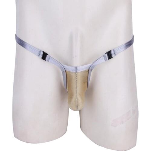 Men Low Waist Panties Sexy Lingerie Stretchy Male Mini Bikini G-string Thong Underwear Bulge Pouch Briefs Underpants Plus Size