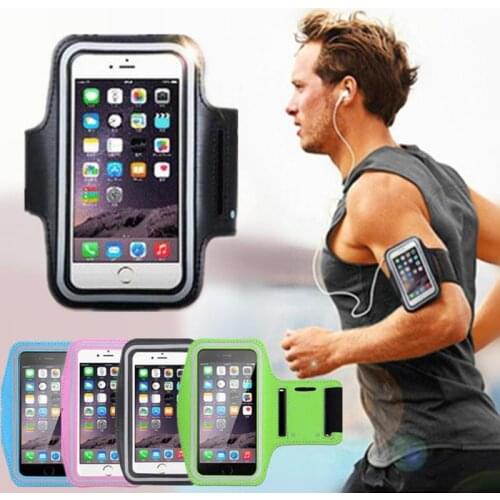 1 Piece Outdoor Sports Phone Holder Armband Case For Huawei Samsung IPhone Gym Running Phone Bag Arm Band Case Multi-Colors