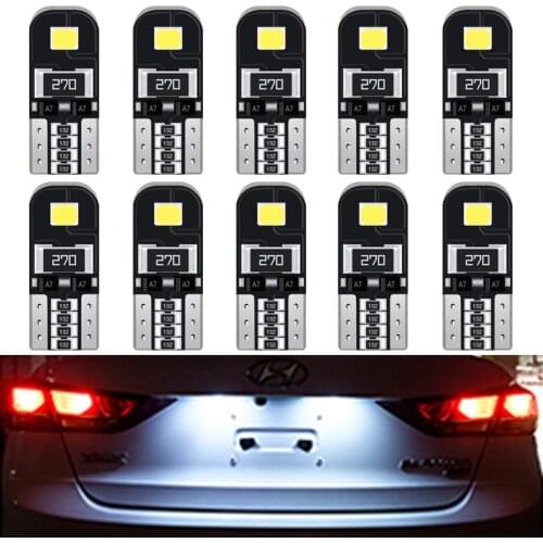 10x LED T10 W5W Canbus CarBulb License Plate Light For Ford Focus 2 3 Fiesta MK2MK3 Mondeo MK4 Fusion Ranger Interior Dome Light