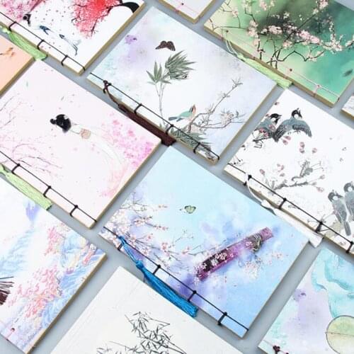 Kraft Paper Notebook No Plaid Blank Inner Page Vintage Wind Student Note Book Sketch Calligraphy Painting Notepad Office Diary