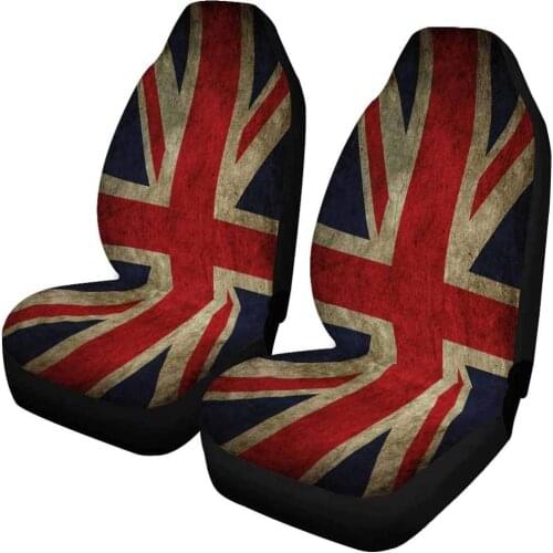 Car seat covers front seats only cute floral butterfly union jack car accessories ocean shark print fabric