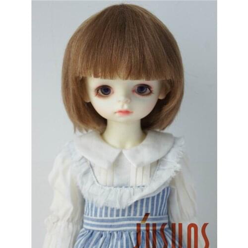 JD042 1/4 1/3 Fashion BJD Mohair doll wigs For size 7-8inch 8-9inch Doll Short Cut Bobo BJD Mohair hair