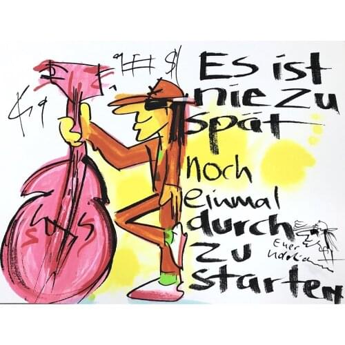 Oil Painting Reproduction on Canvas ,Museum Quality,Fast Free Shiping,handmade painting,Udo Lindenberg UL010