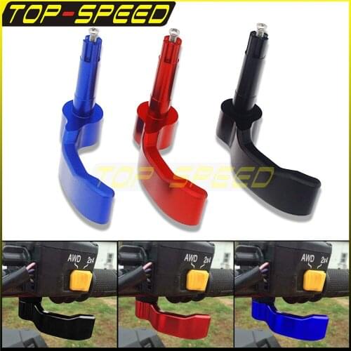 Red/Blue/Black ATV Aluminum Thumb Throttle Lever Replace For Polaris ATV 2008-2010 SPORTSMAN 300 4X4 400 HO 4X4 450 HO XP 550