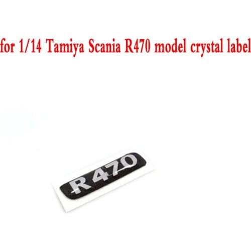 Model Crystal Label Decoration for 1/14 Tamiya RC Truck Car SCANIA R470 Diy Parts