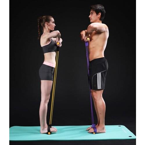 Latex Resistance Bands Women and Men Sit Up Exercise Equipment Home Yoga Pull Ropes Tic Foot Fitness Equipment