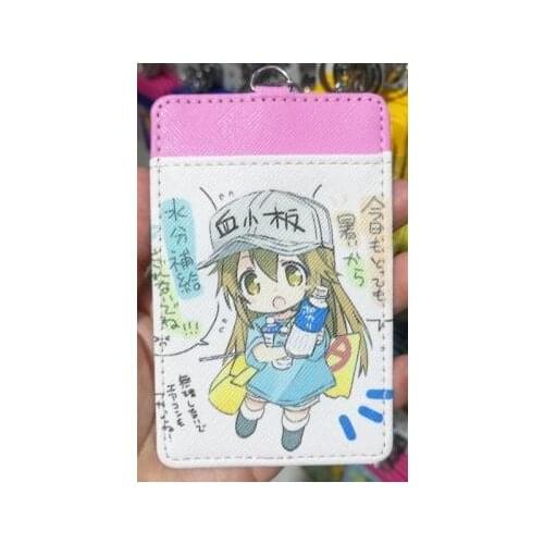 LISM Cell At work Fashion Anime Card Holder PU Cartoon Credit Bags Coin Bus Cards Key chain Girls Gifts New