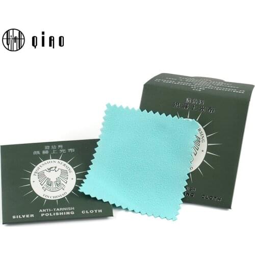 Best Quality 8x8CM Cotton Anti-Tarnish 925 silver polishing cloth Silver Gold Clearing Jewelry Accessories 10pcs/pack
